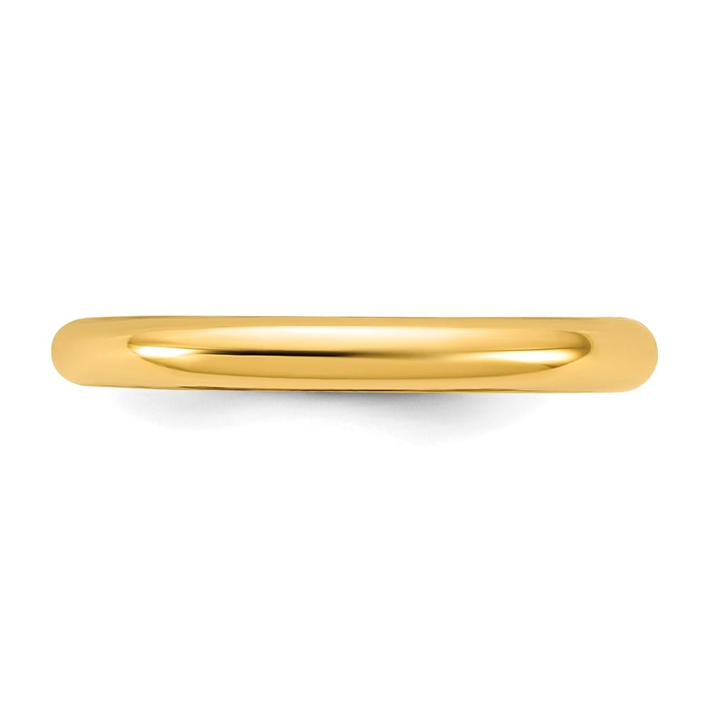 14k Yellow Gold Madi K Polished 2mm Half Round Band Baby & Children's