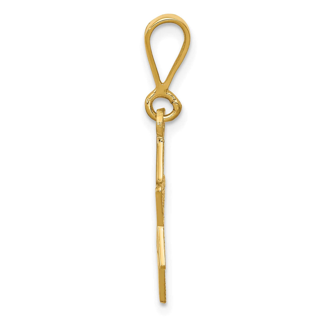 14K Yellow Gold Medium Classic Star of David Charm