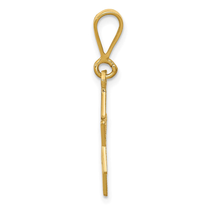14K Yellow Gold Medium Classic Star of David Charm