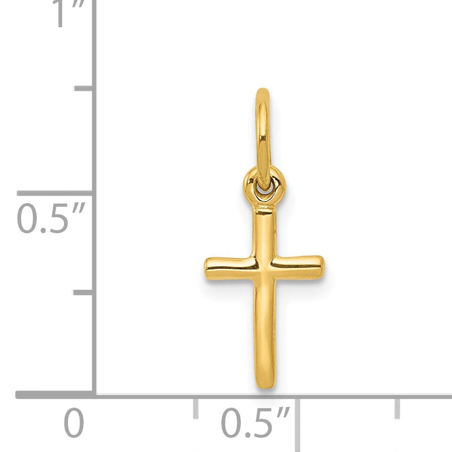 Lovely Rita's 14K Yellow Gold Modern Small Latin Cross Pendant