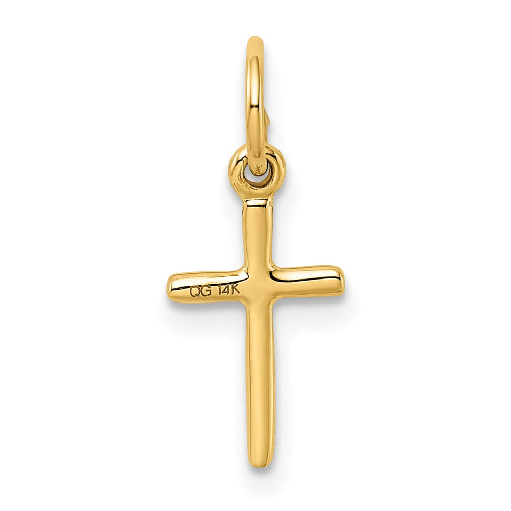Lovely Rita's 14K Yellow Gold Modern Small Latin Cross Pendant