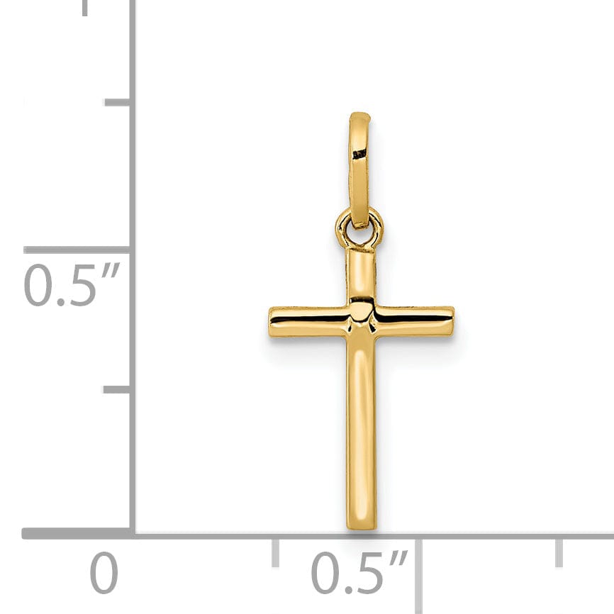 Lovely Rita's 14K Yellow Gold Ornate Classic Polished Latin Cross Pendant