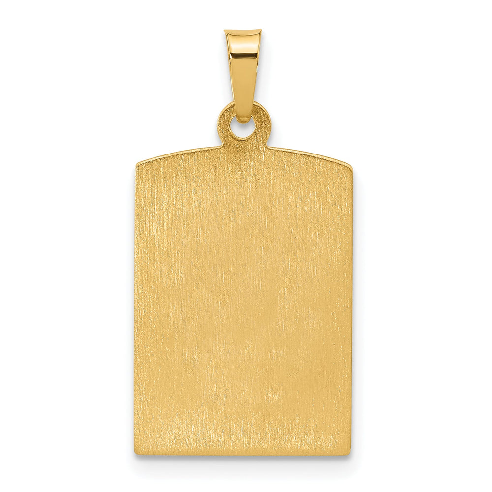 14K Yellow Gold Our Lady of Guadalupe Rectangular Pendant
