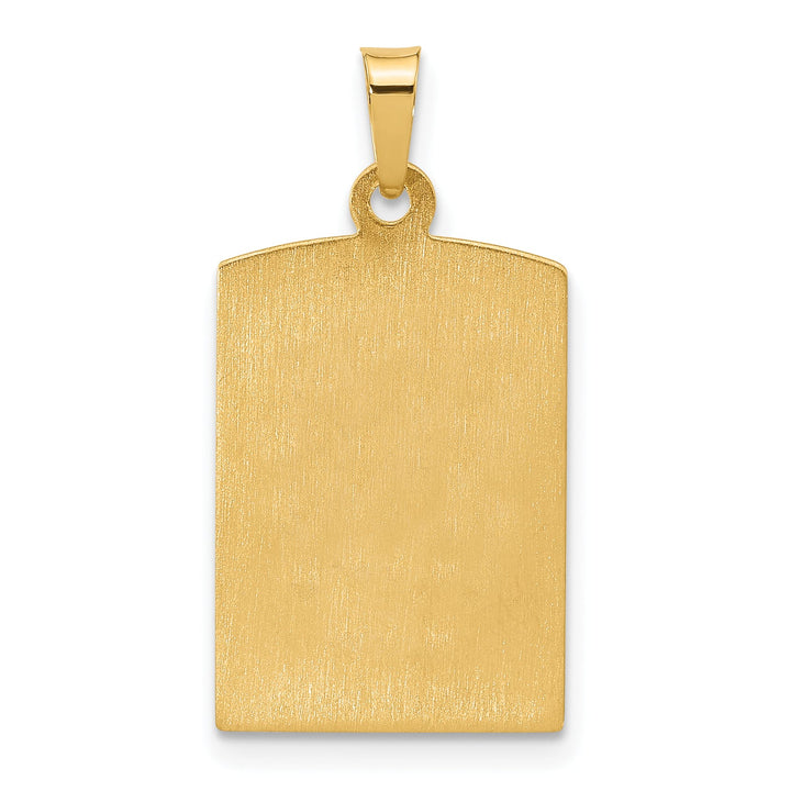 14K Yellow Gold Our Lady of Guadalupe Rectangular Pendant