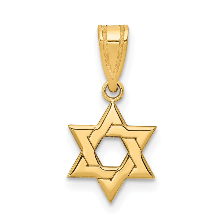 14K Yellow Gold Petite Classic Star of David Pendant