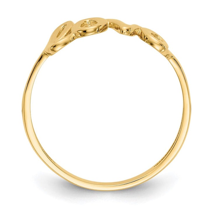 14k Yellow Gold Polished Love Ring