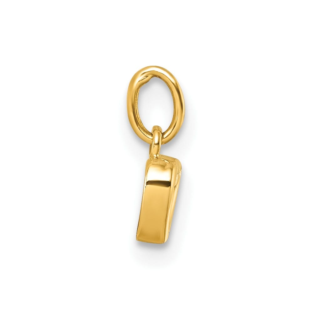 14K Yellow Gold Polished Open Heart Pendant