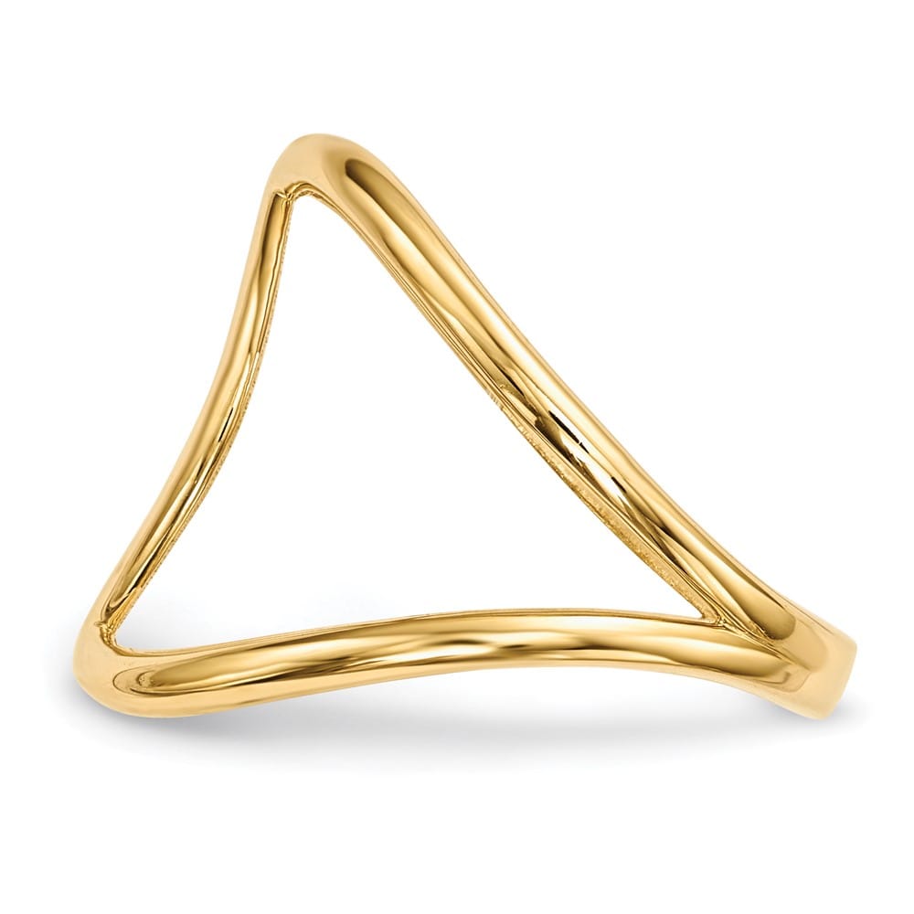 14k Yellow Gold Polished Oval Ring