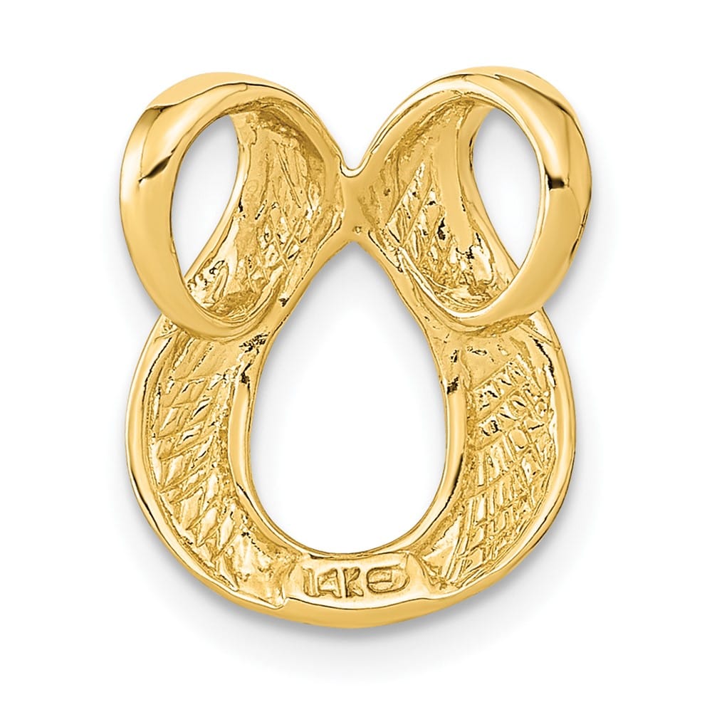 14K Yellow Gold Polished Slide