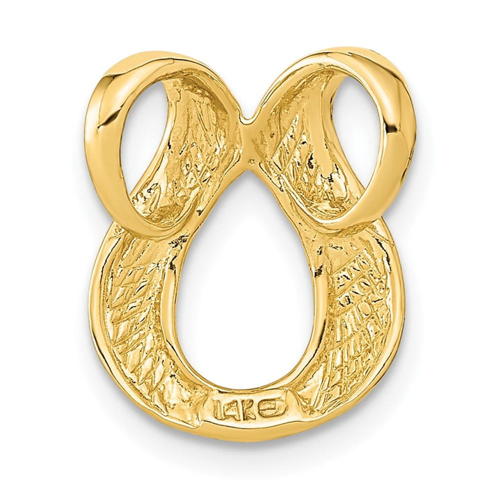 14K Yellow Gold Polished Slide