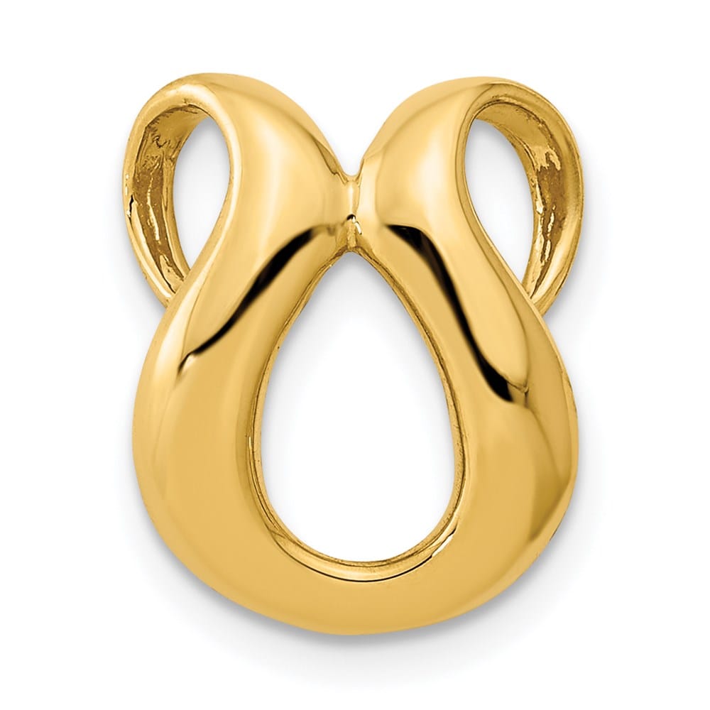 14K Yellow Gold Polished Slide