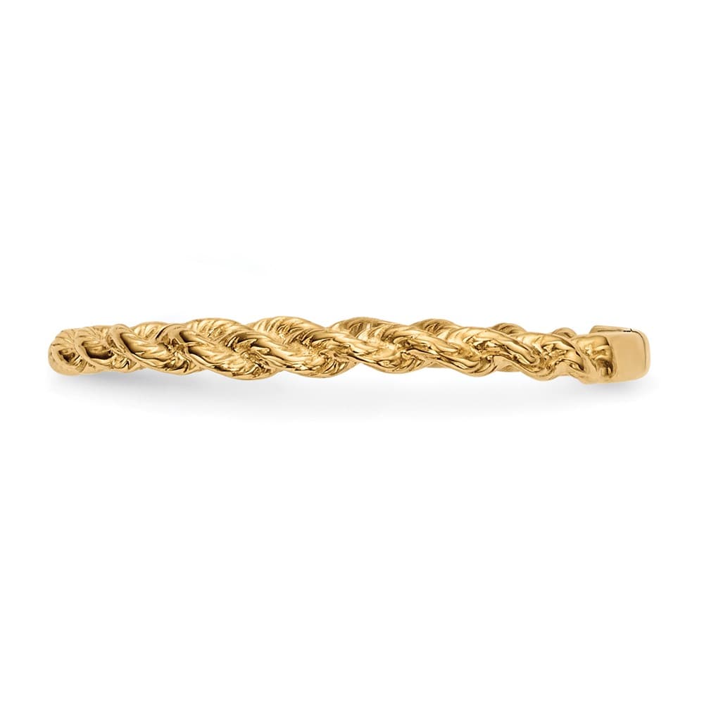 14k Yellow Gold Polished Twisted Rope Ring