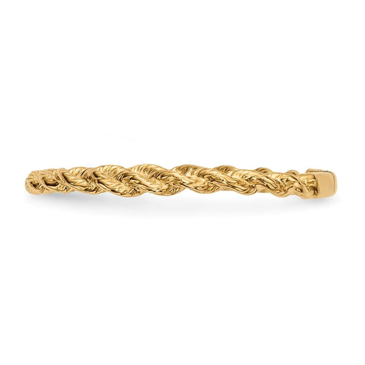 14k Yellow Gold Polished Twisted Rope Ring
