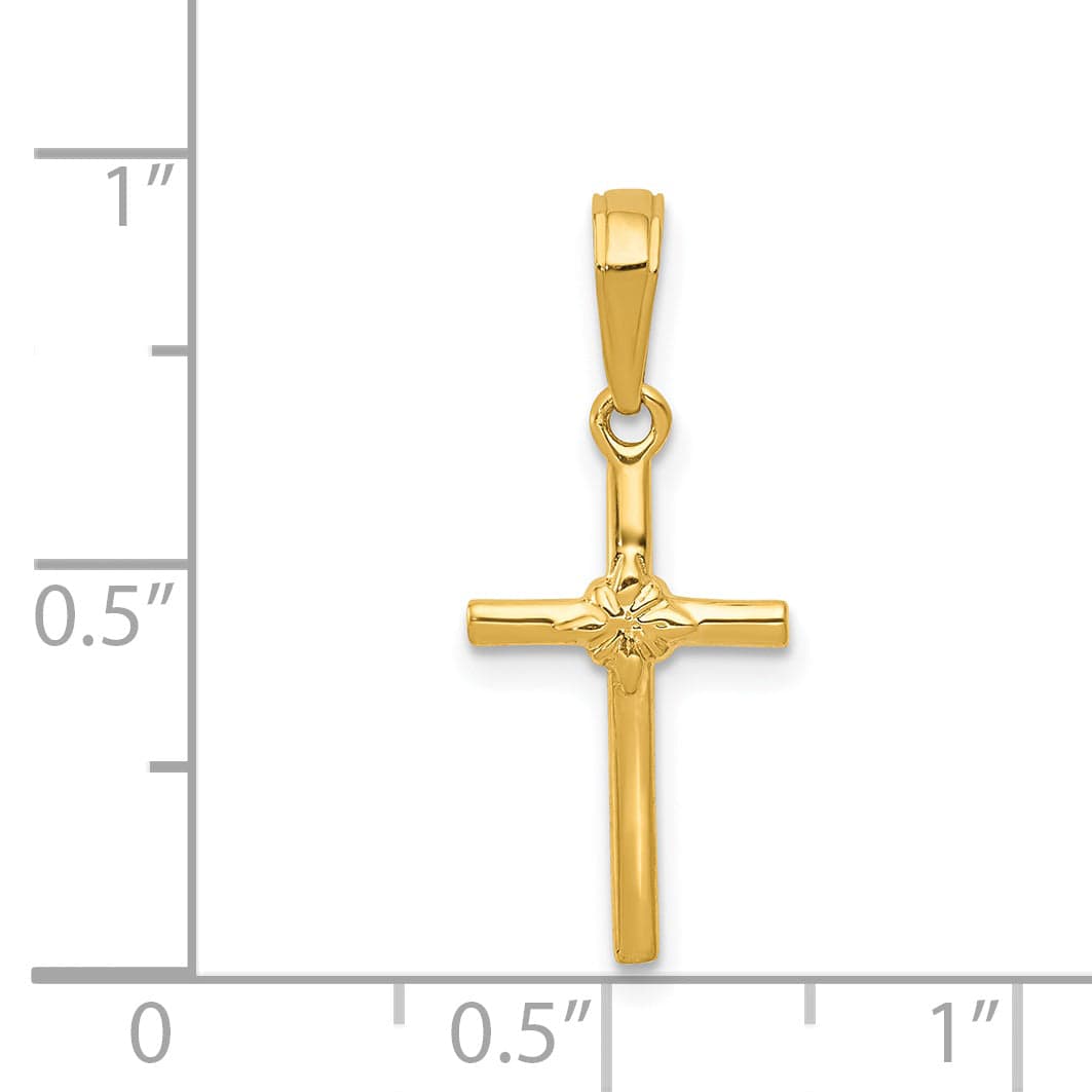 Lovely Rita's 14K Yellow Gold Refined Polished Latin Cross Pendant