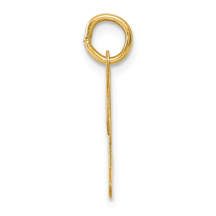14K Yellow Gold Script Letter X Initial Charm