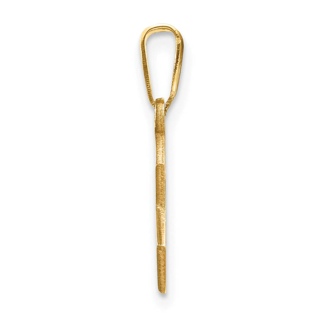 14K Yellow Gold Small Polished Star of David Pendant