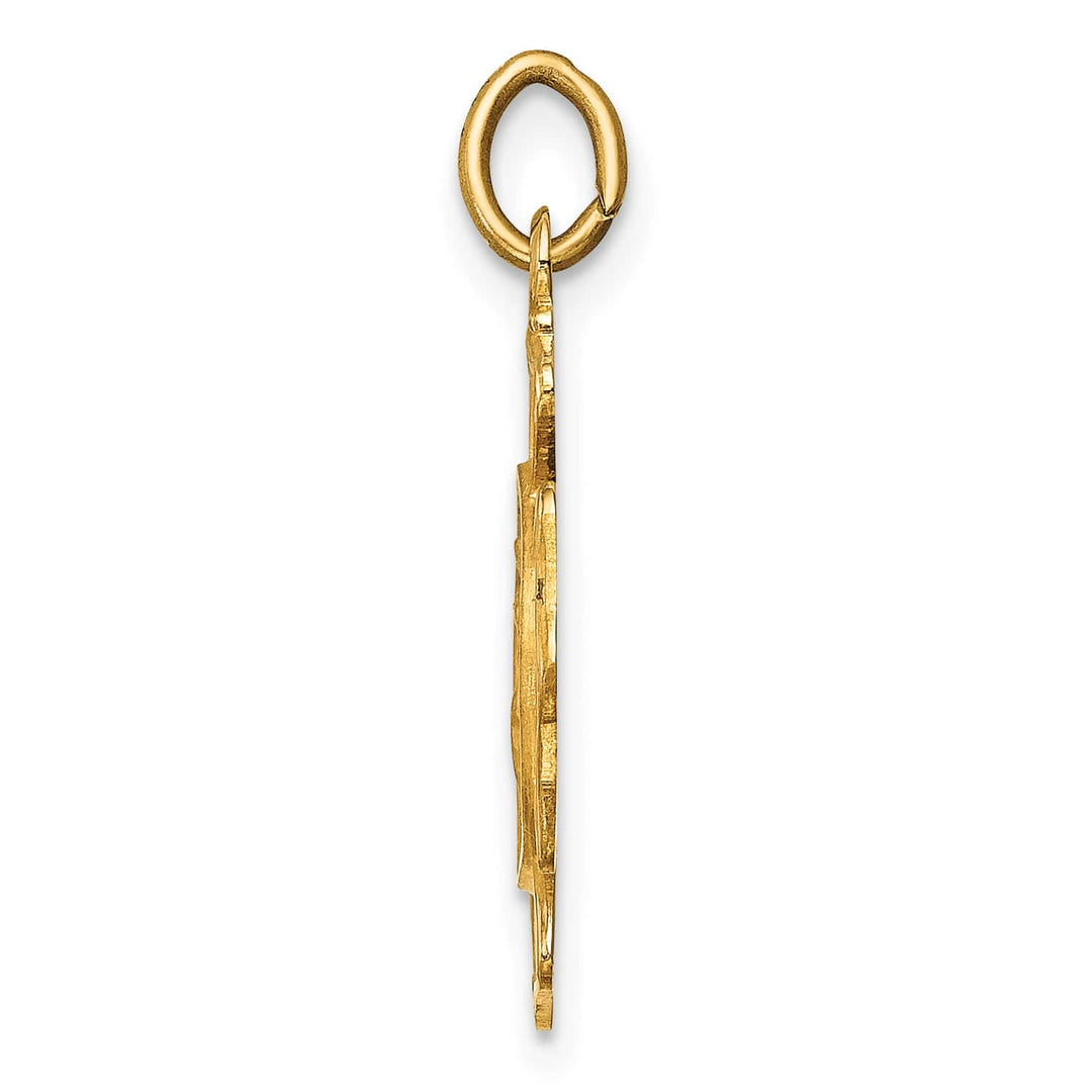 14K Yellow Gold Small St. Florian Fire Dept. Badge Medal Charm