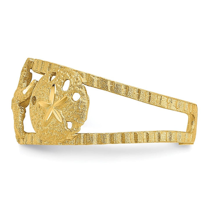14k Yellow Gold Starfish and Shells Toe Ring