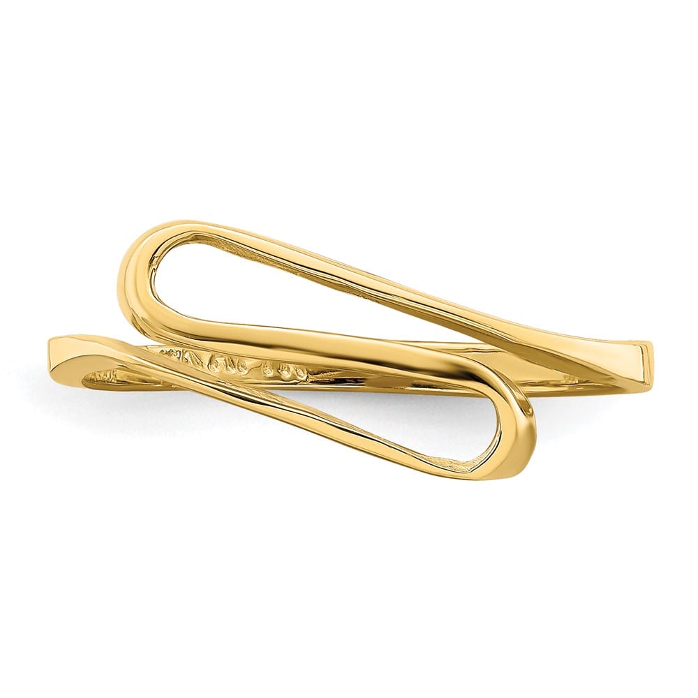 14k Yellow Gold Swirl Ring