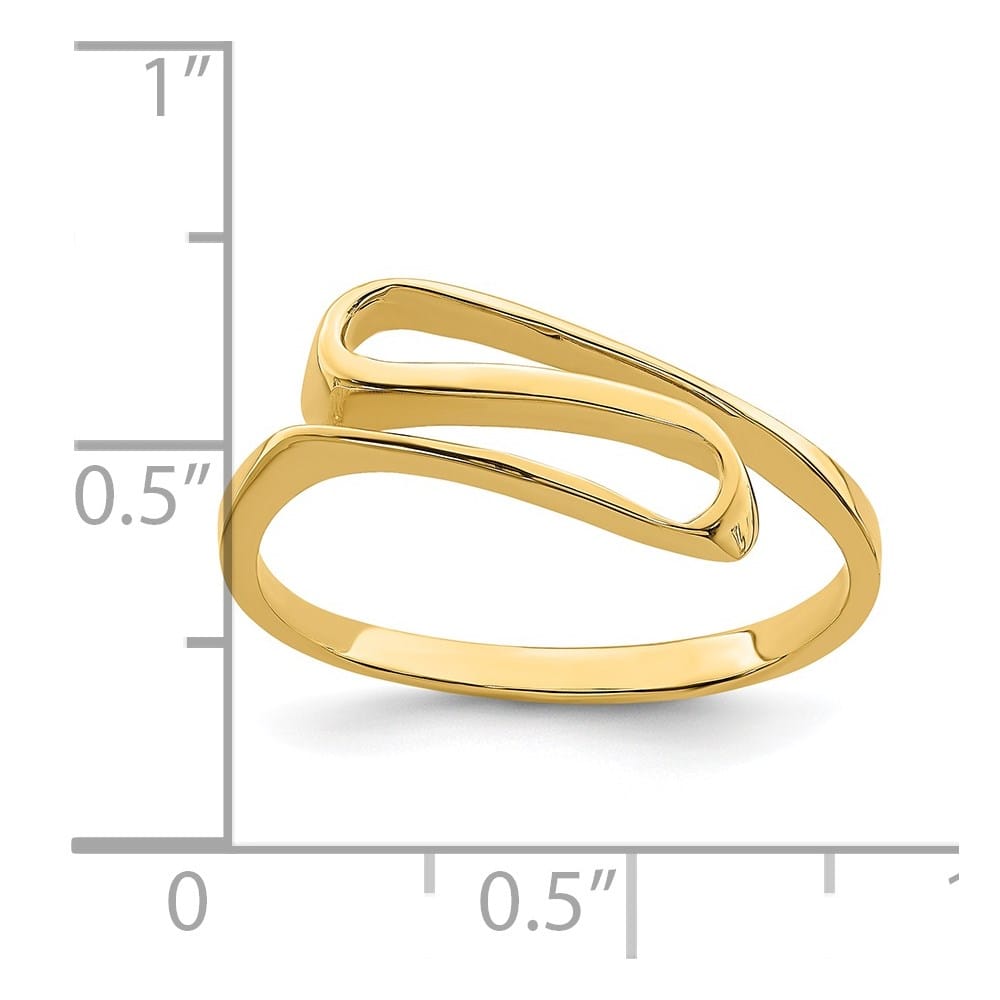 14k Yellow Gold Swirl Ring