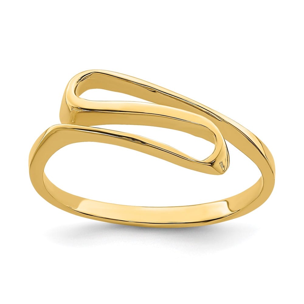 14k Yellow Gold Swirl Ring