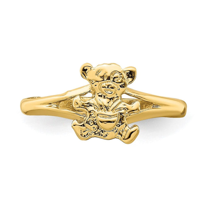 14k Yellow Gold Teddy Bear Ring