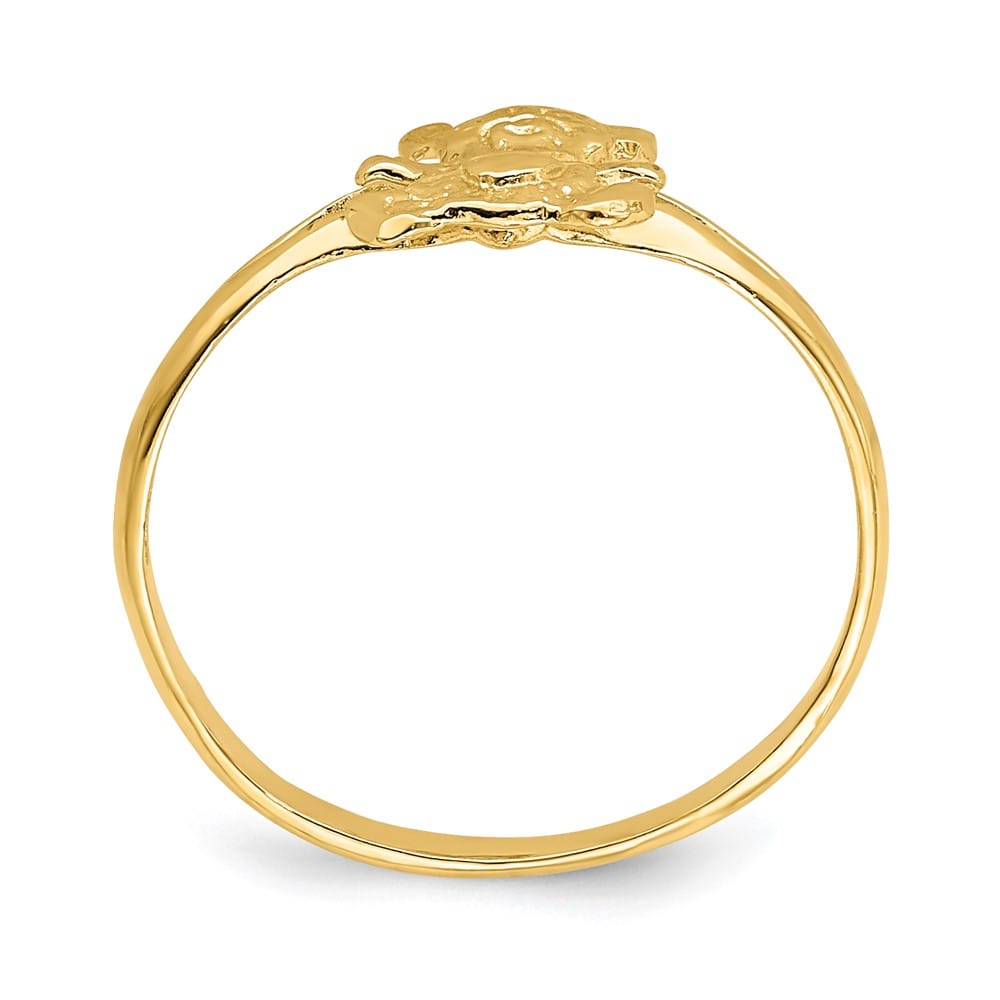14k Yellow Gold Teddy Bear Ring