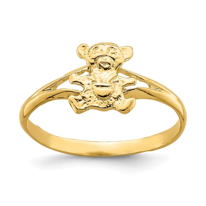14k Yellow Gold Teddy Bear Ring