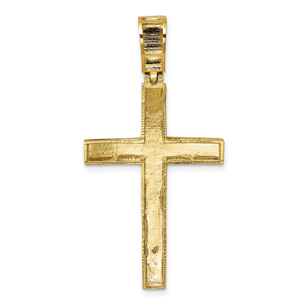 Lovely Rita's 14K Yellow Gold Timeless D.C Fancy Latin Cross Pendant