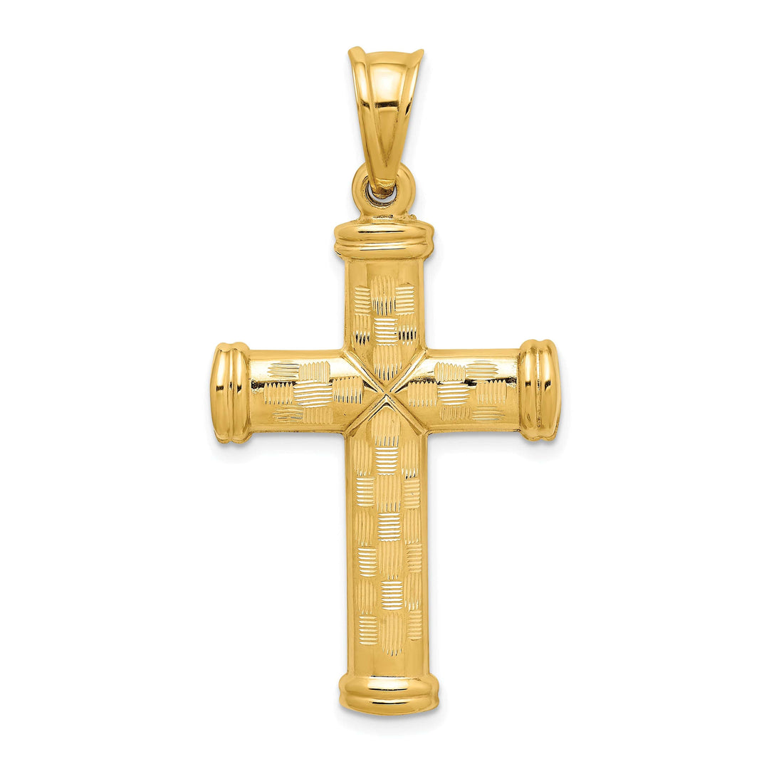 Lovely Rita's 14K Yellow Gold Timeless D.C Ornate Latin Cross Pendant