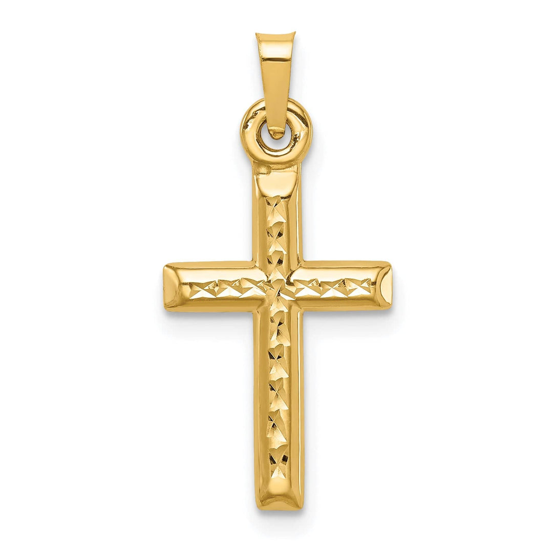Lovely Rita's 14K Yellow Gold Timeless D.C Religious Latin Cross Pendant