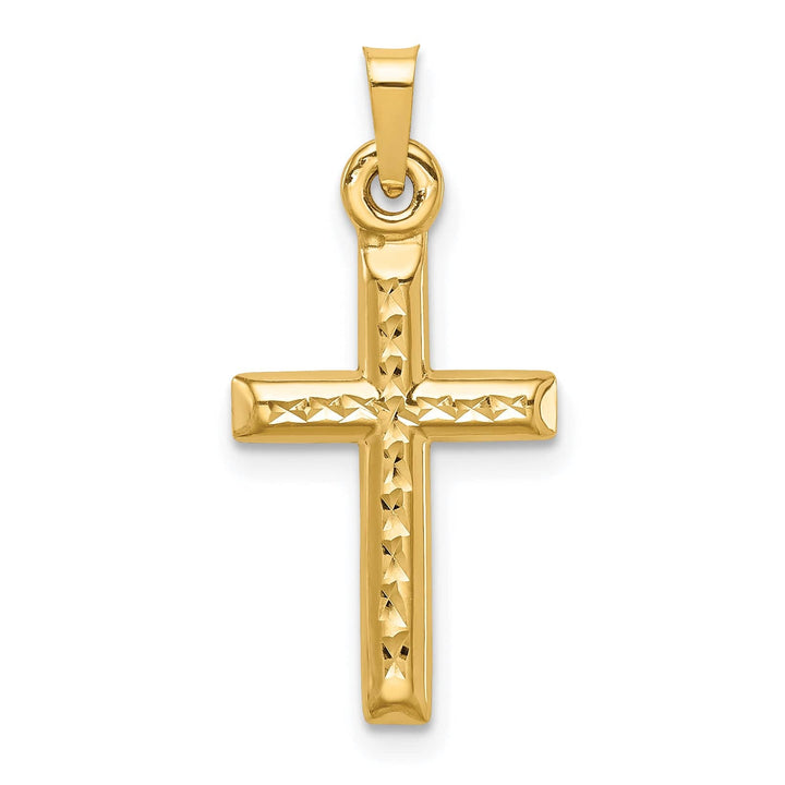 Lovely Rita's 14K Yellow Gold Timeless D.C Religious Latin Cross Pendant