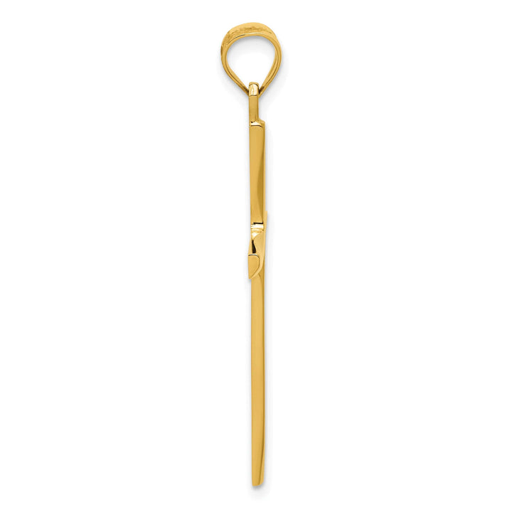 Lovely Rita's 14K Yellow Gold Timeless Polished Latin Cross Pendant