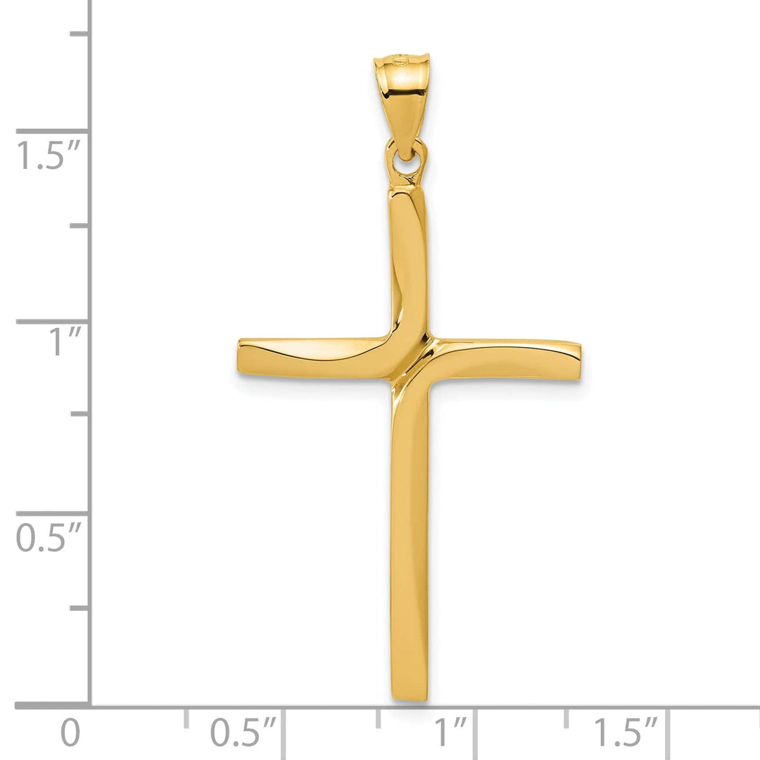 Lovely Rita's 14K Yellow Gold Timeless Polished Latin Cross Pendant