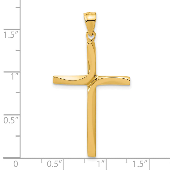 Lovely Rita's 14K Yellow Gold Timeless Polished Latin Cross Pendant