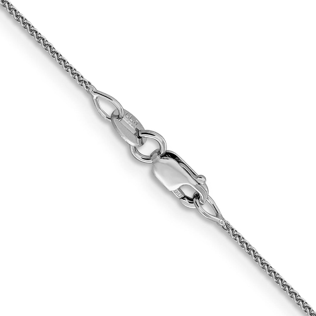 18K White Gold 1mm D.C. Spiga Chain