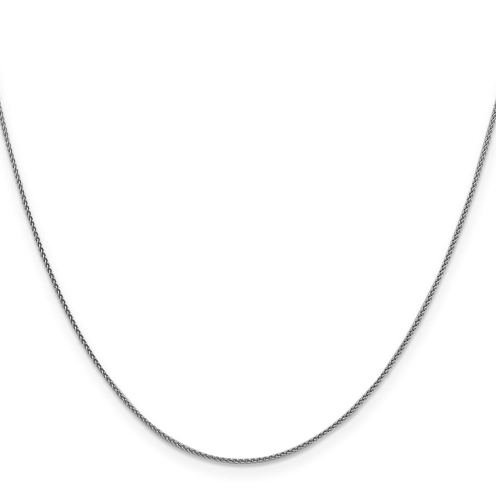18K White Gold 1mm D.C. Spiga Chain