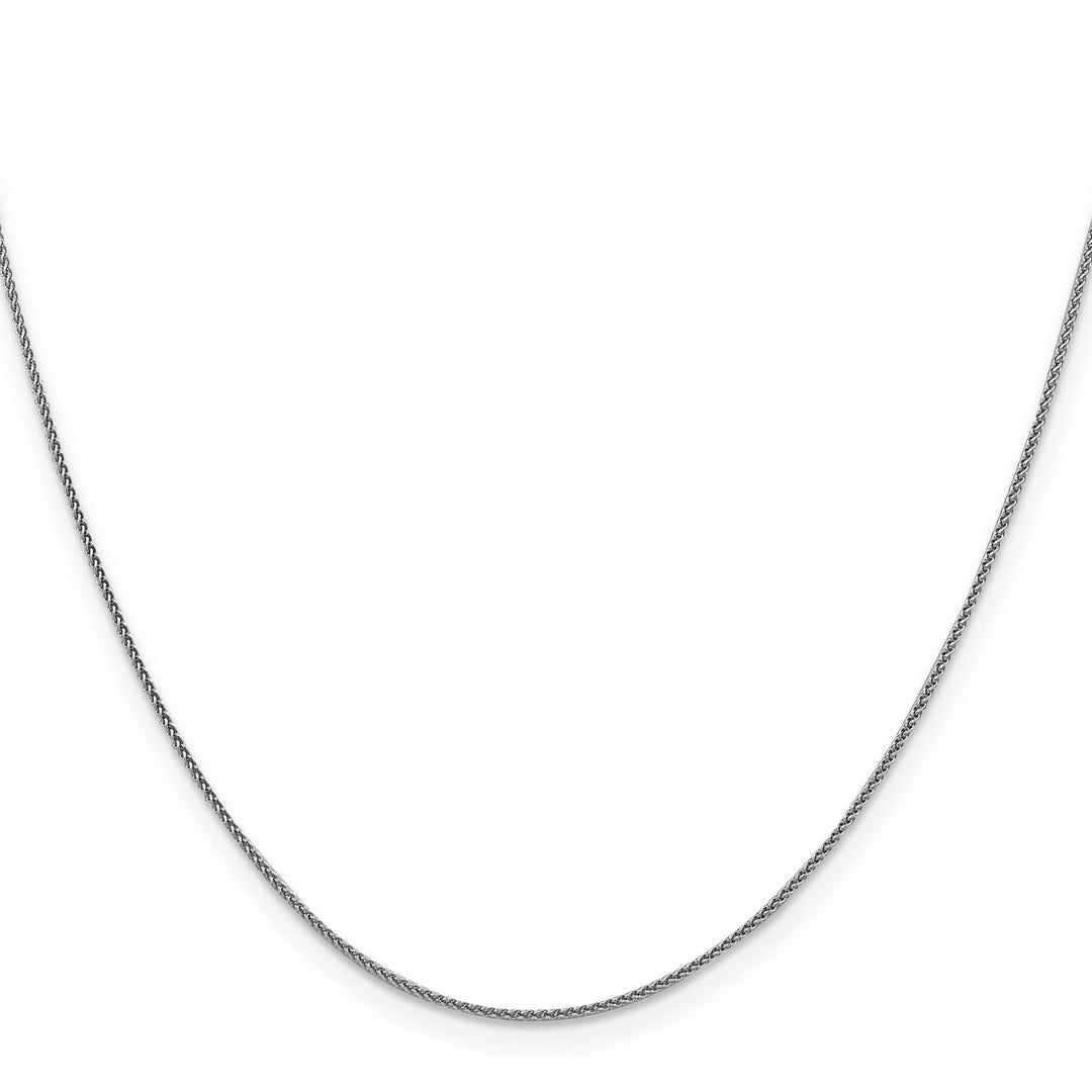 18K White Gold 1mm D.C. Spiga Chain