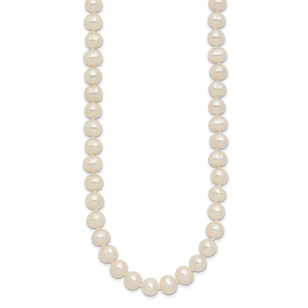 6-7mm White Semi-round Cultured Pearl Endless 80 inch Necklace