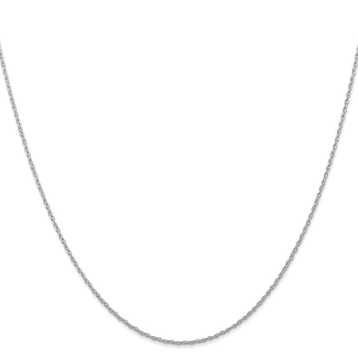 10K White Gold .7mm Carded Cable Rope Chain