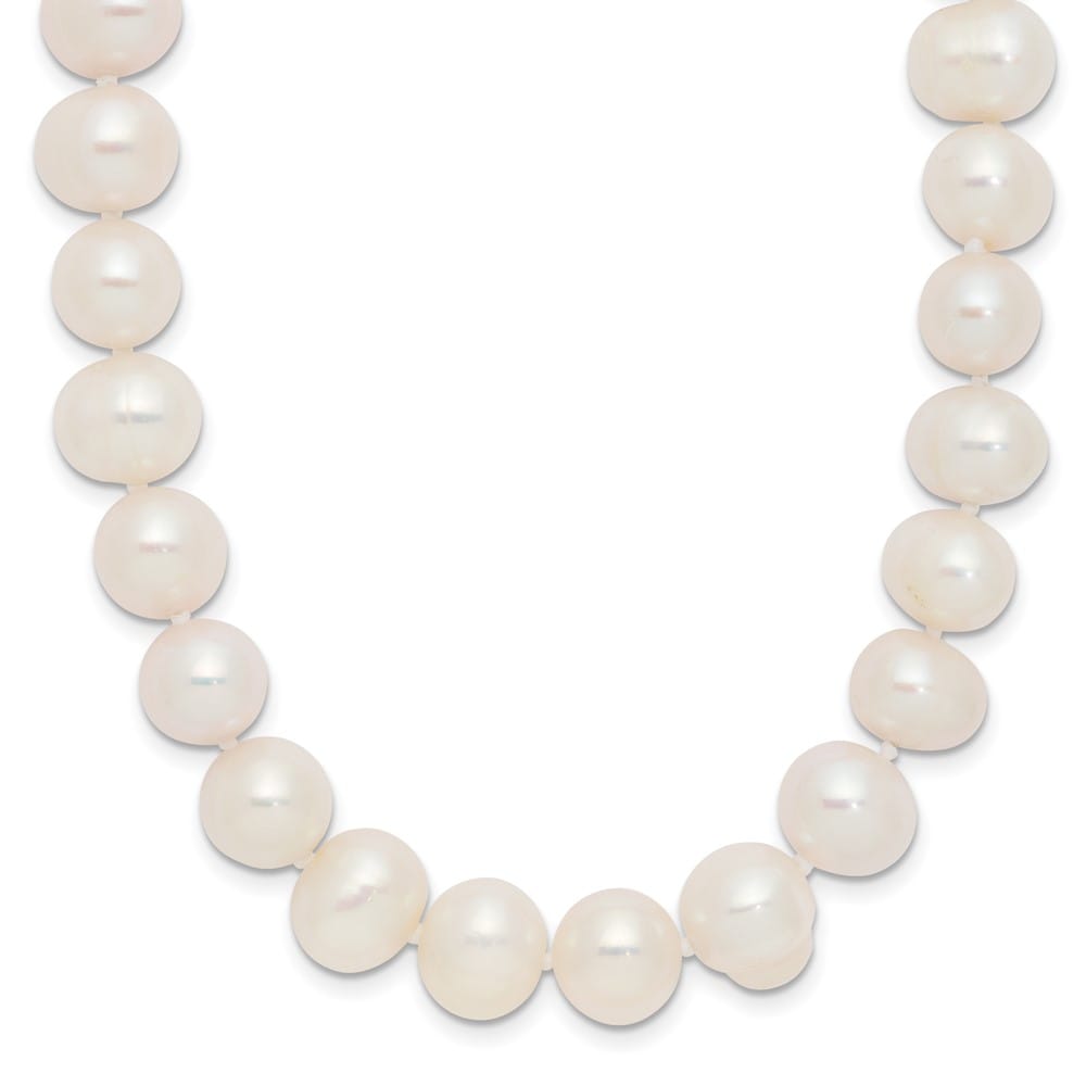 9-10mm White Semi-Round Cultured Pearl Endless 80 inch Necklace