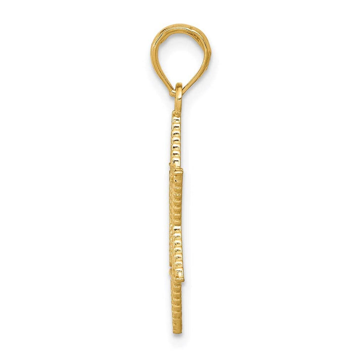 10K Yellow Gold Star of David 22 mm x 22 mm Pendant