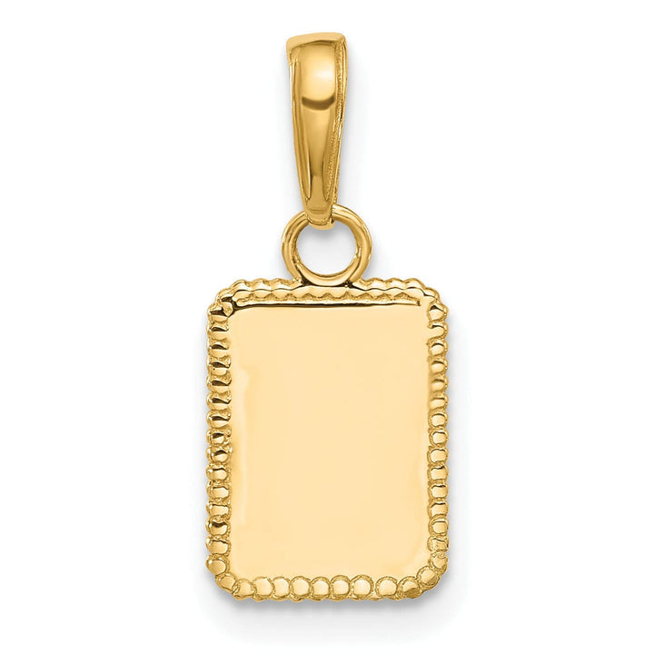 14K Two Tone Gold Sun in Frame Design Pendant