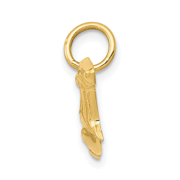 14k Yellow Gold Polish Finish Hammerhead Shark Pendant