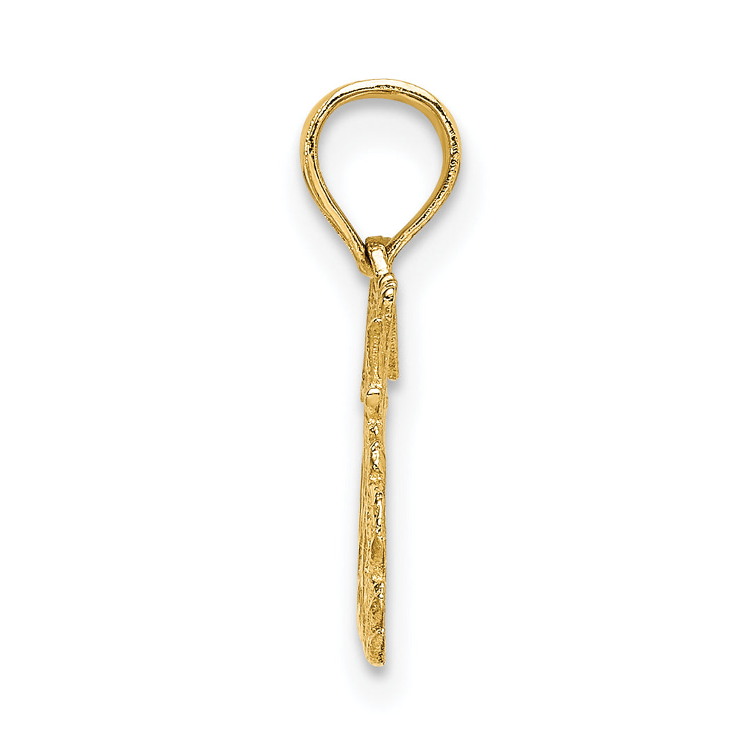 14K Yellow Gold BE MY VALENTINE Charm Pendant