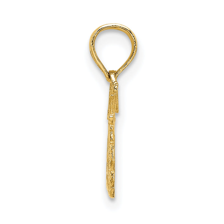 14K Yellow Gold BE MY VALENTINE Charm Pendant