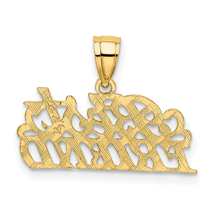 14k Yellow Gold BEST FRIEND Charm Pendent