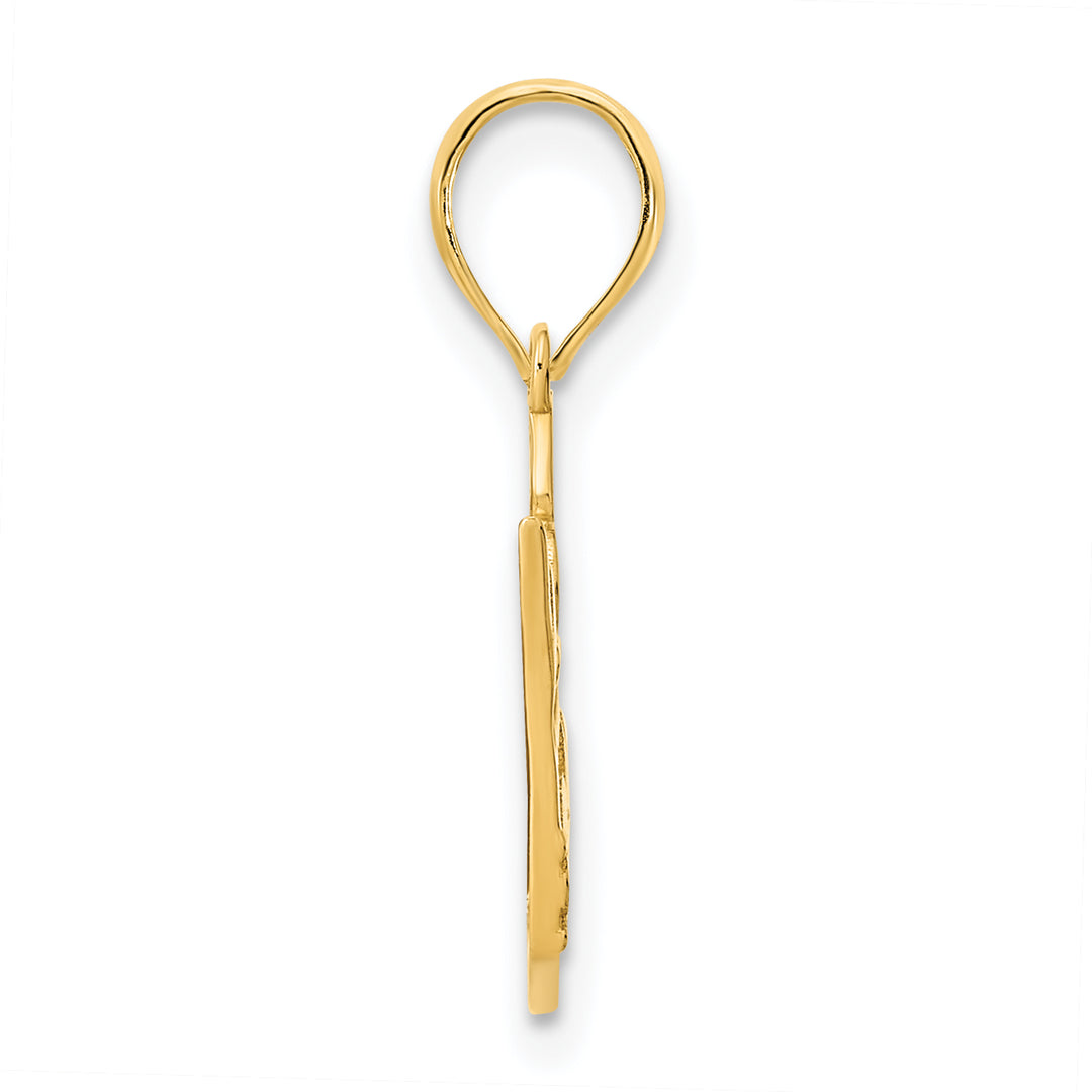 14k Yellow Gold 15 Crown Design Pendant
