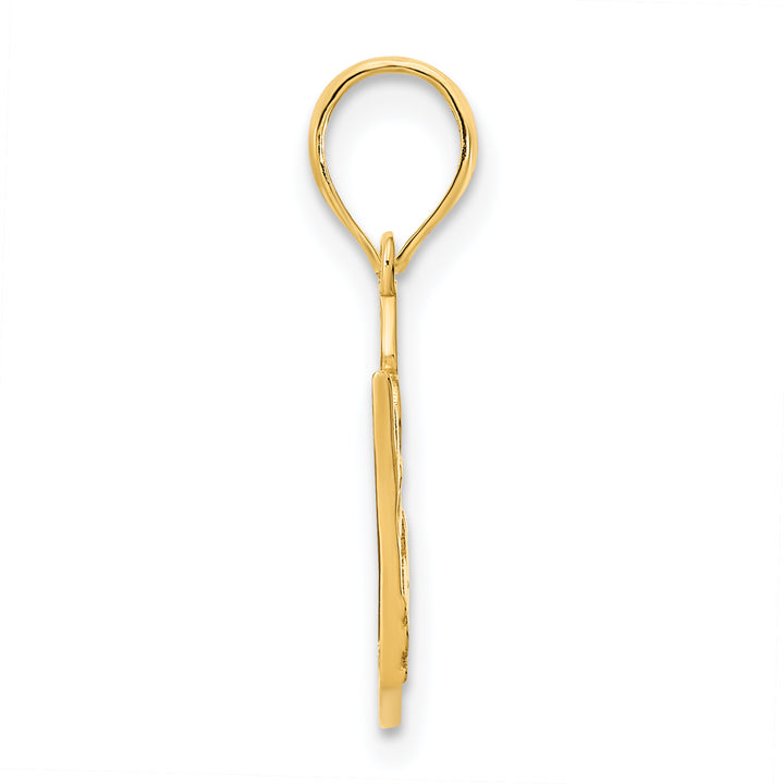 14k Yellow Gold 15 Crown Design Pendant