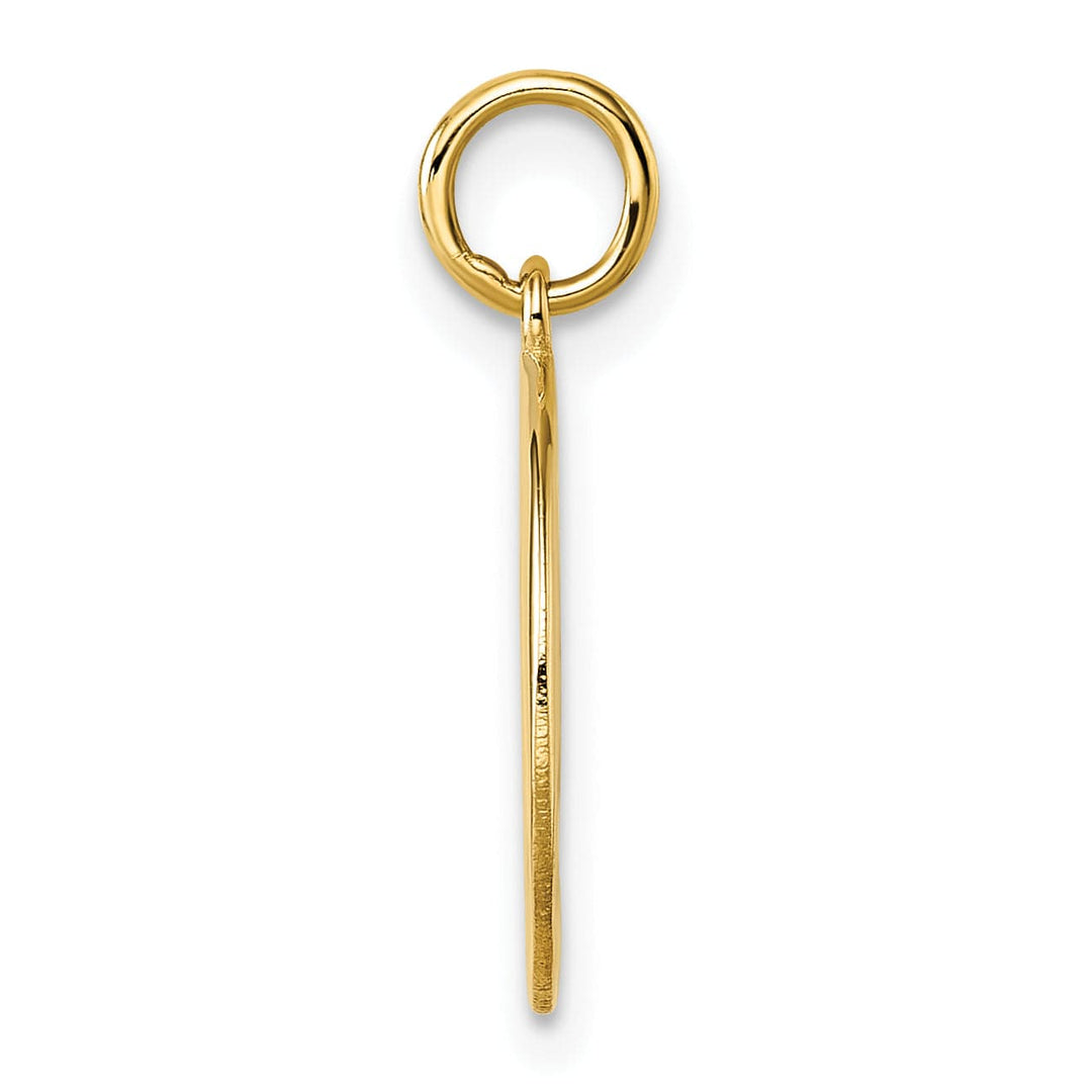 14K Yellow Gold Polished Om Hinduism Symbol Pendant